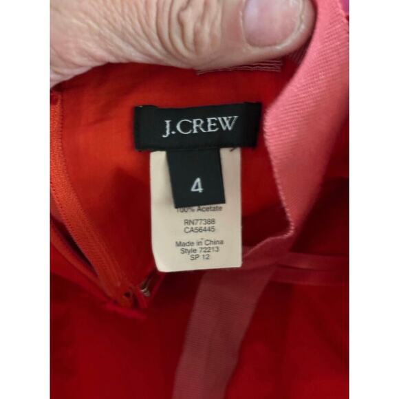 J.Crew Women's fuchsia pink Silk Blend Paisley Print Strapless Mini Dress - Picture 11 of 11